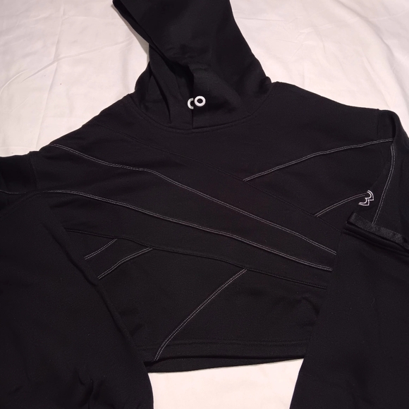 Cardi RBK Hoodie Sweatshirt casual informal black NWT HS4304 - Picture 2 of 11